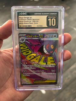 CGC Pristine 10 Pokemon TCG Mega Gengar ex 230/193 Mega Dream Ex 2025 JP Holo