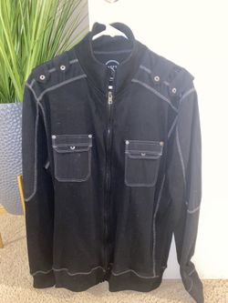 BKE Men’s Black Zip Up Jacket 