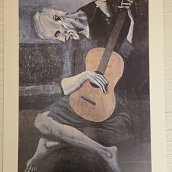 Pablo Picasso The Old Guitarist Huntington Graphics P120 Printed USA 22 X 28”