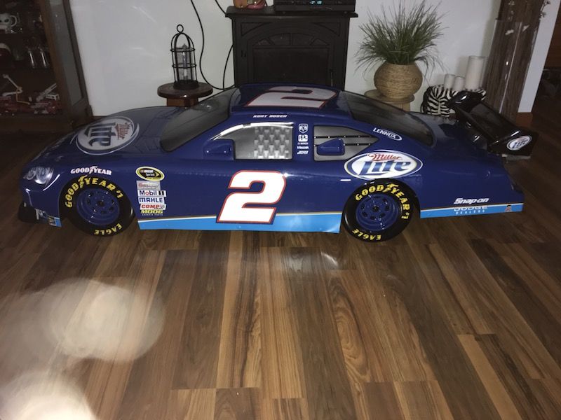 6 FT NASCAR Kurt Busch #2 Miller light beer display car