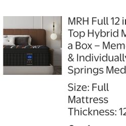12 Inch Hybrid Foam/spring Full Mattress