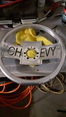 Bow tie chevy steering wheel