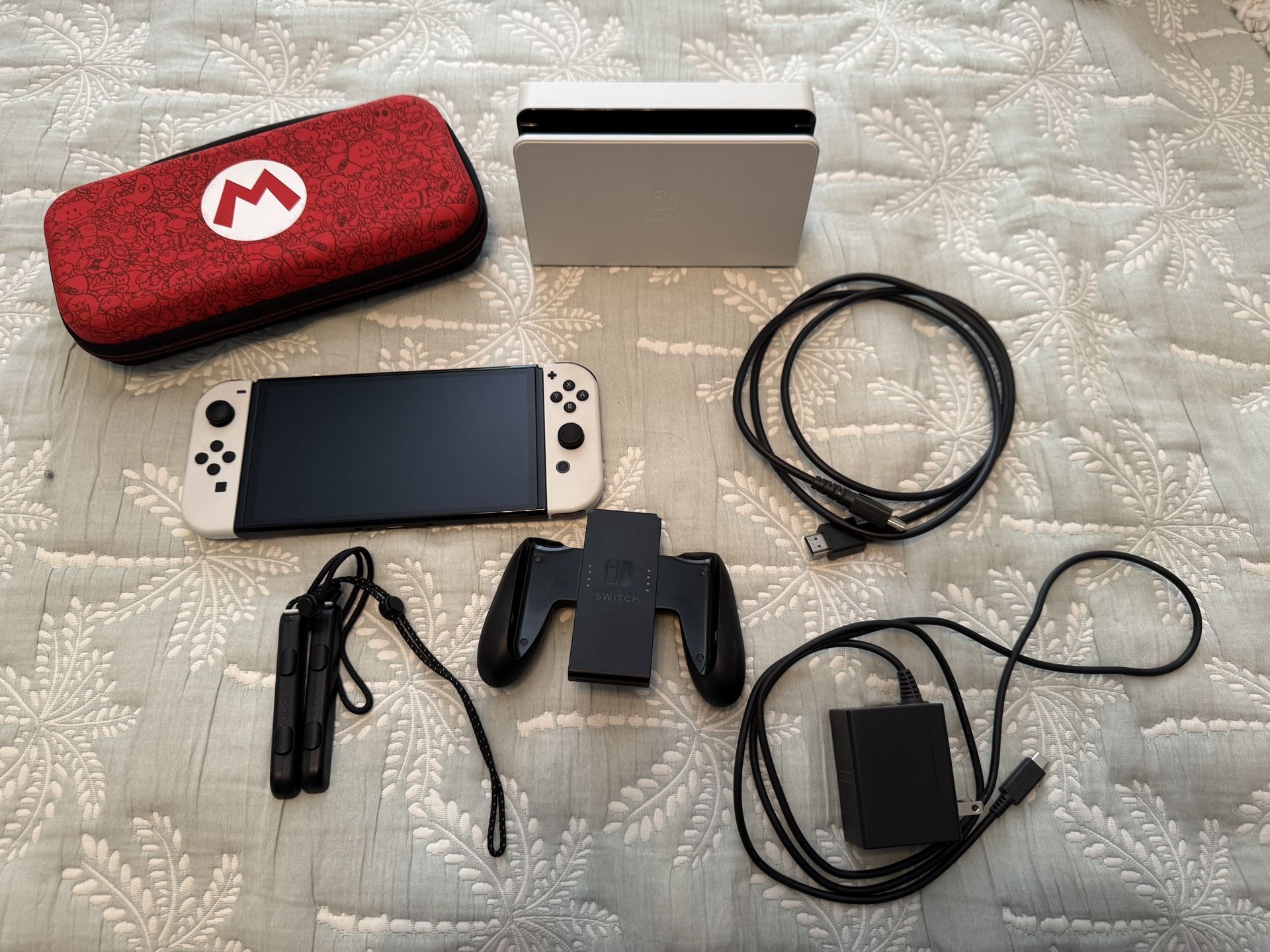 OLED Nintendo Switch Like New With Carrying Case