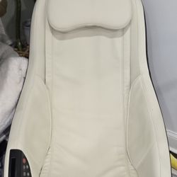 white leather full body massage chair 