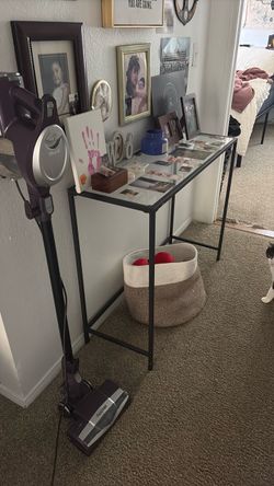 Glass hallway table