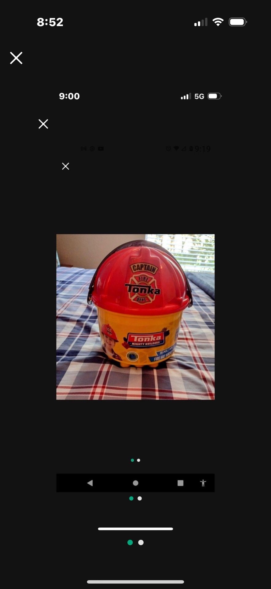 Tonka Mighty Builders Fire Hat Bucket