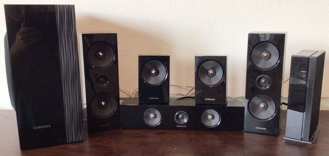 Samsung Home Theater Speaker, Subwoofer, & Speaker Receiver Set