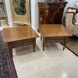 Pair of Beautiful 1960s Mid Century Modern Hekman Furniture Large Side Tables🌷$380 Pair 