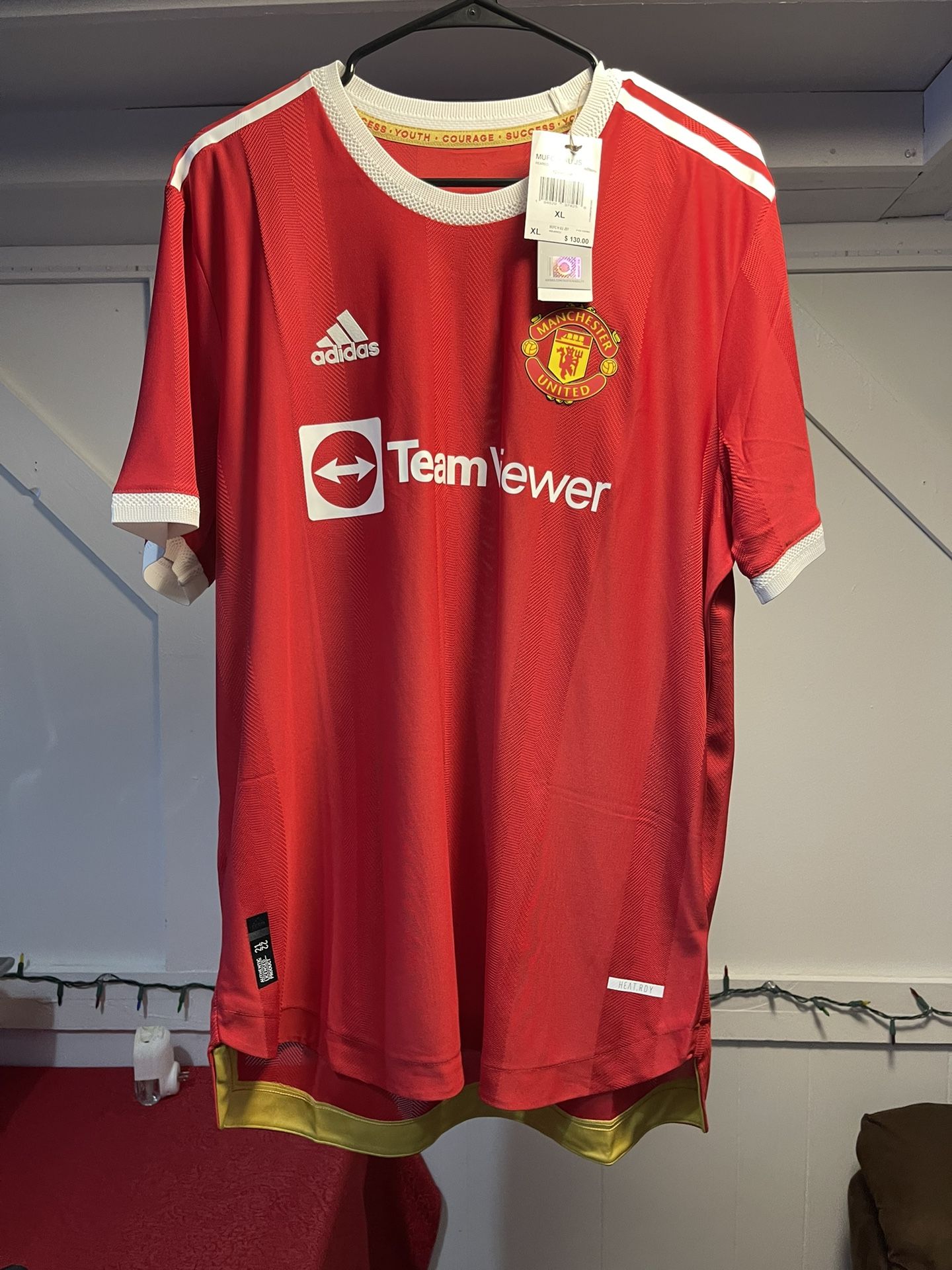 Manchester United Men’s Soccer Jersey Adidas