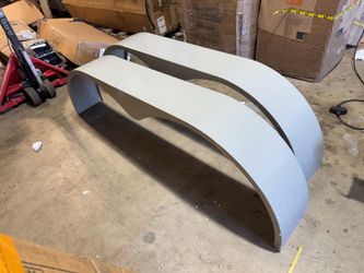 New in the box 66" x 9.1" x 20" Tandem Round Trailer Fenders, Heavy Duty Steel Double Axle color gray (E320)