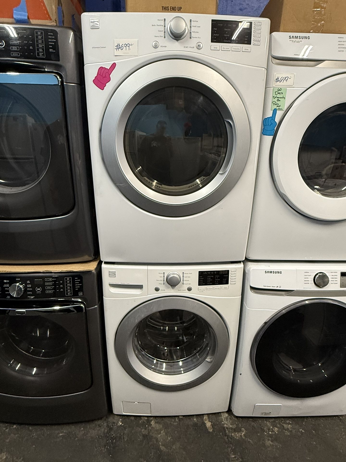 Kenmore washer and gas dryer set