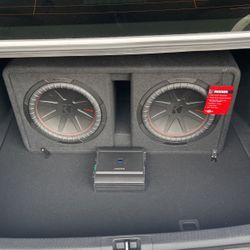 kicker comp r dual subwoofers with amp