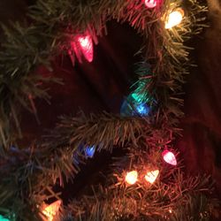 Multicolored Lighted Christmas Garland