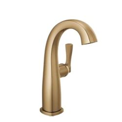 Brand New In The Box- Delta Faucet Stryke Mid-Height Single Hole Bathroom Faucet, Gold Single Handle Bathroom Faucet, Bathroom Sink Faucet, Delta Gold