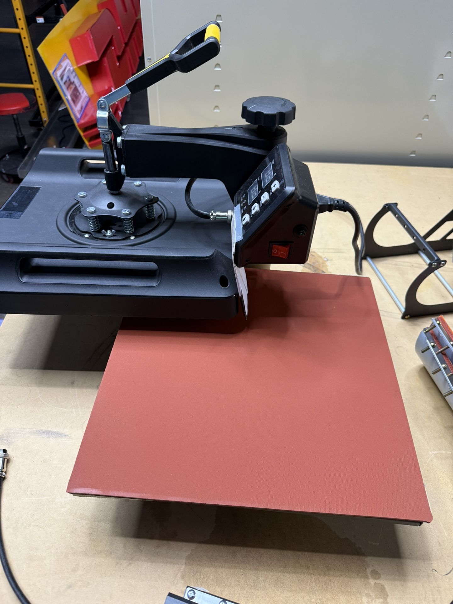 T-Shirt Heat Press With Accessories For Plates, Mugs, And Hats