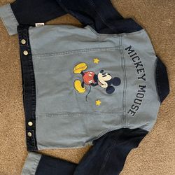 Disney Mickey Mouse Jean Jacket  Size M