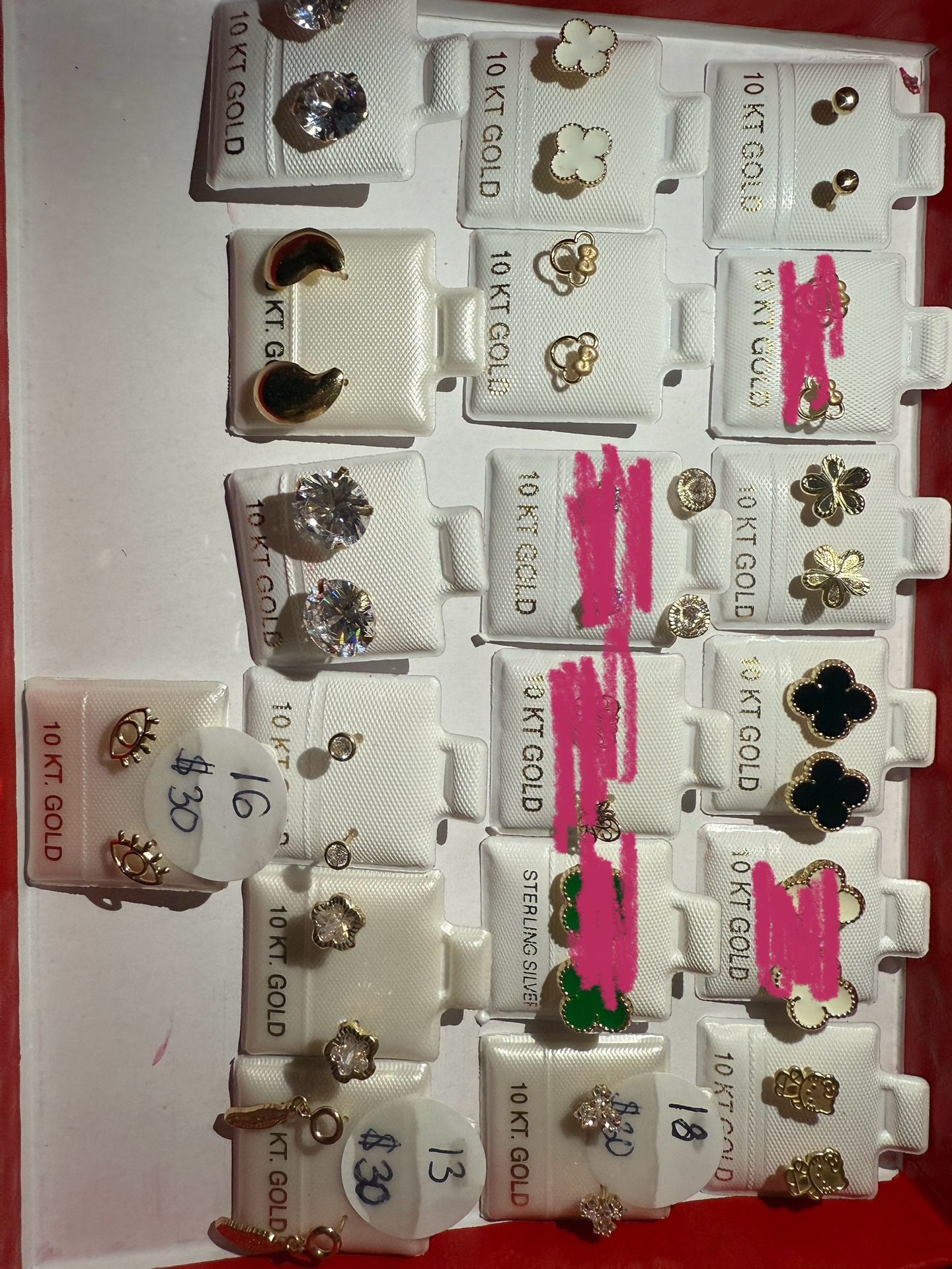 Real Gold 10k Earring Different Prices Oro De 10k Differente Precios