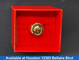 Men's Ring - Yellow Gold 18k (.750) 2.7 grams Size 8