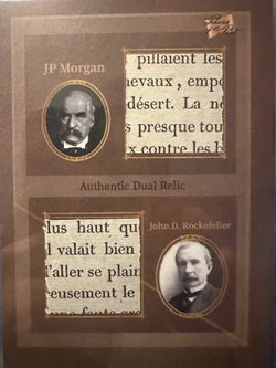 2024 Pieces of the Past J.P. Morgan/John D. Rockefeller Relic Card