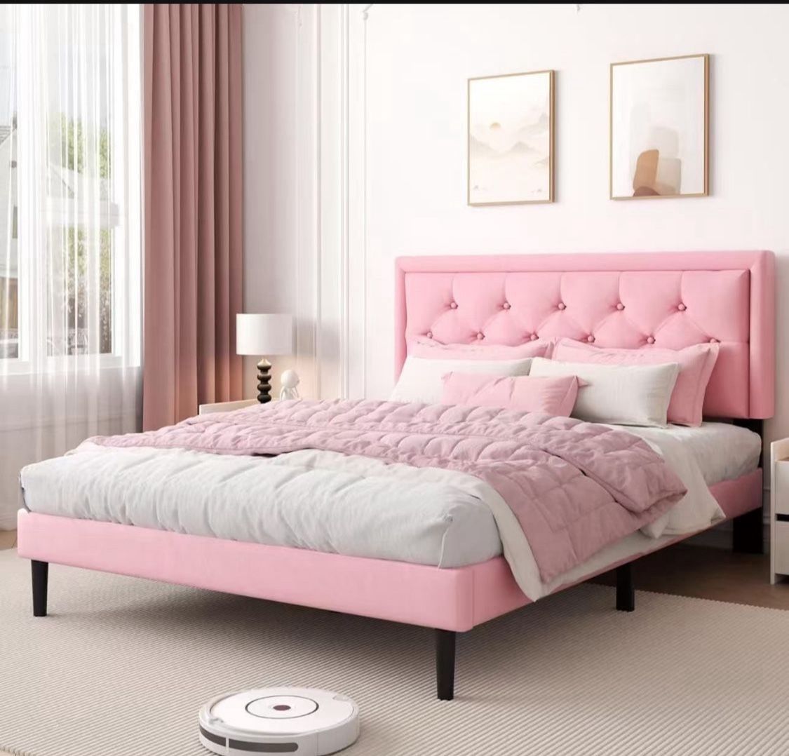Pink Bed Frame Queen