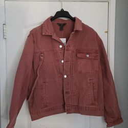 Men's Jacket Trucker XL Utility Strap Forever 21 