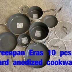 Greenpan  Eras  10  pcs.  cookware  -  $350