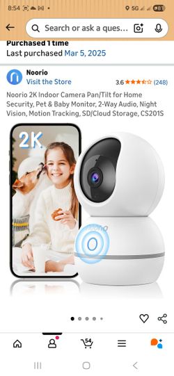 NEW INDOOR SURVEILLANCE CAMERA 