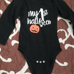 My 1st Halloween Onesie Black 