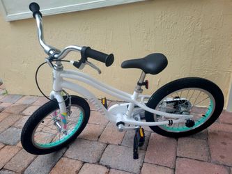 Electra Kids Bike White with Teal Rims 16"