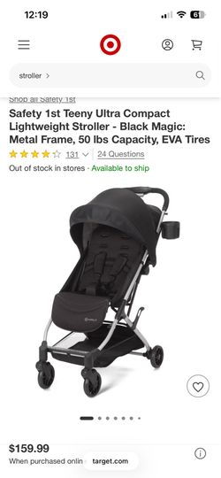 Used light travel stroller