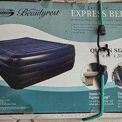 Queen Beautyrest inflatable express bed