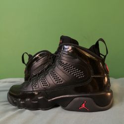 Nike Air Jordan 9 Patent Bred Size 7