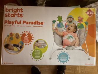 Bright Starts Playful Paradise Vibrating Bounce
