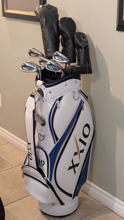 RH MINT 2024 XXIO EXPRIENCE THE DIFFERENT MP1200 IRON SET/ 2025/2023 EXPERIENCE THE DIFFERENT MP1300 / MP1200 DRIVER SET/NEW XXIO CADDY CART BAG