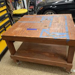 Work Bench 42” X 48” X 34 1/2” Tall