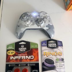Xbox One Arctic Camo Controller $45 With Extra Accessories