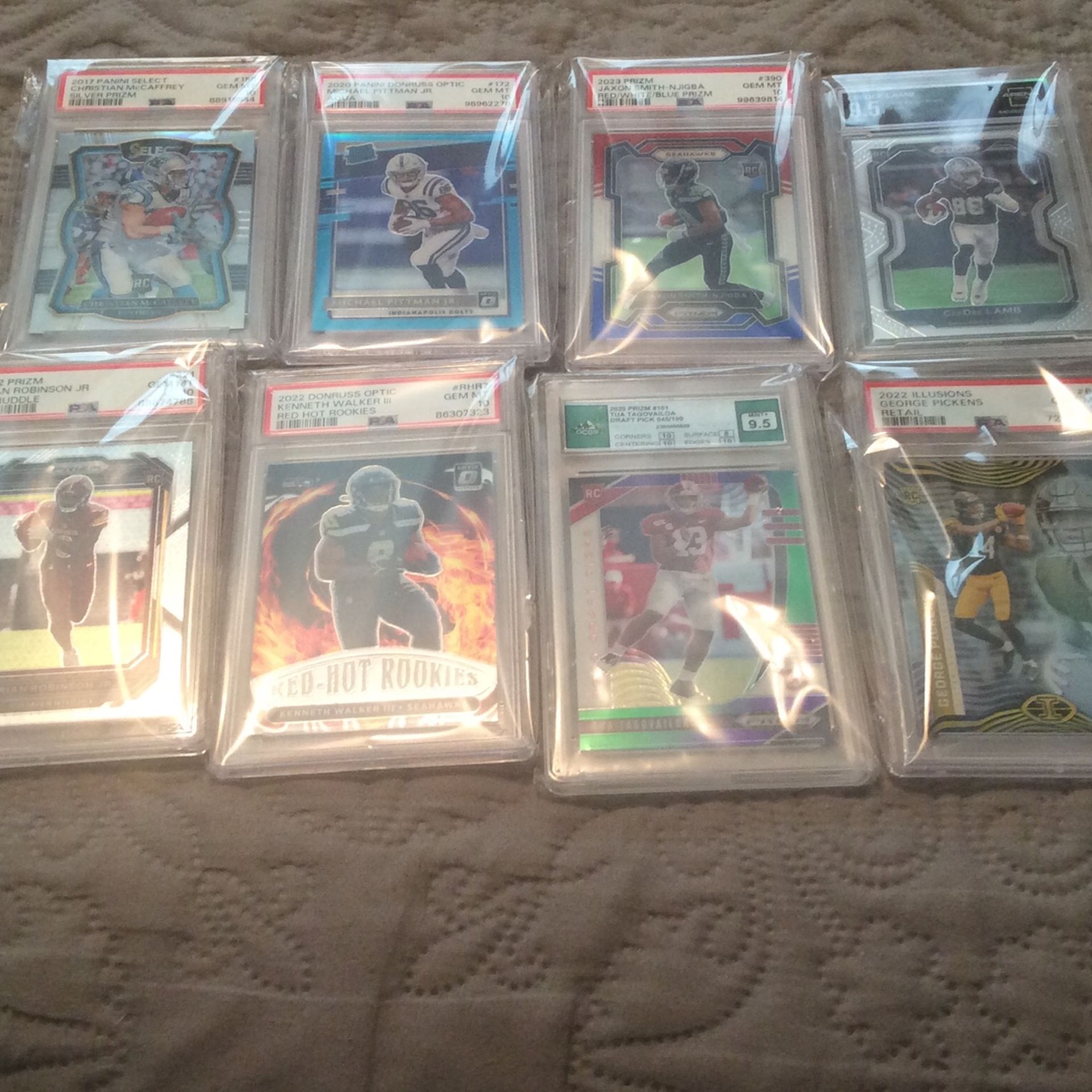 8 Graded Gem Mint 10 Football