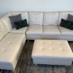 White Leather Couch