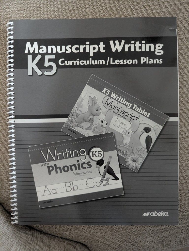 Abeka K5 Manuscript Writing Curriculum, Kindergarten Grade