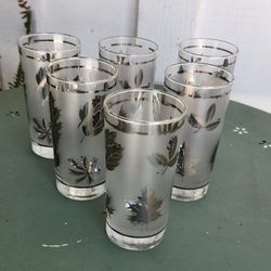 6 Vintage Libbey Fall Tumblers 🍂