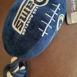 LA Rams Football Plush & Rope Dog Toy