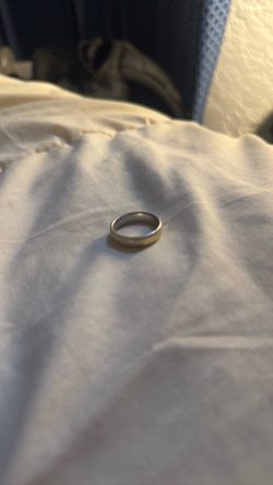 Silver and 10kt gold ring size 9