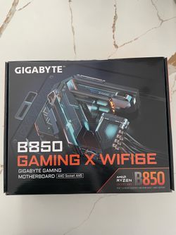 GIGABYTE B850 GAMING X WIFI6E AMD AM5 LGA 1718 Motherboard, ATX, DDR5, 3x M.2, PCIe 5.0, USB-C, WIFI6E, 2.5GbE LAN, EZ-Latch
