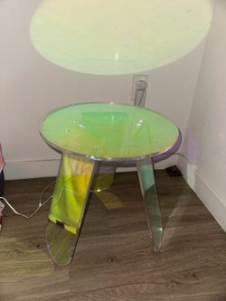 Acrylic side table