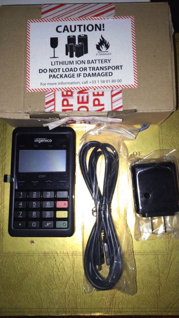 Bluetooth card payment reader Ingeni on - ICM122-31P2648A - Ingenico iCMP Payment Terminal - Monochrome - ARM ARM9 380 M