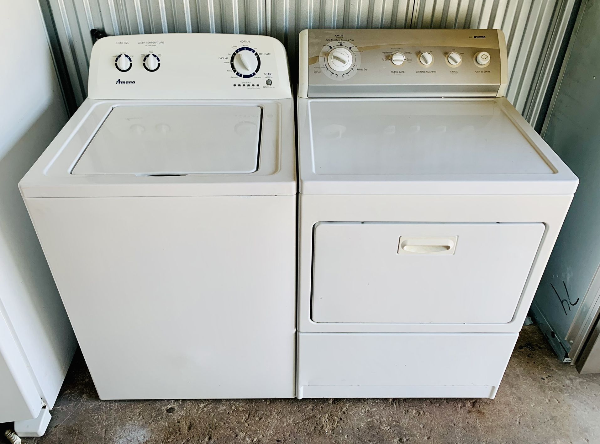 Washer and Dryer Amana Kenmore Top Load Heavy Duty Like New FREE Delivery