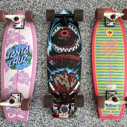 Santa Cruz Skateboards (3) - Amazing Condition!