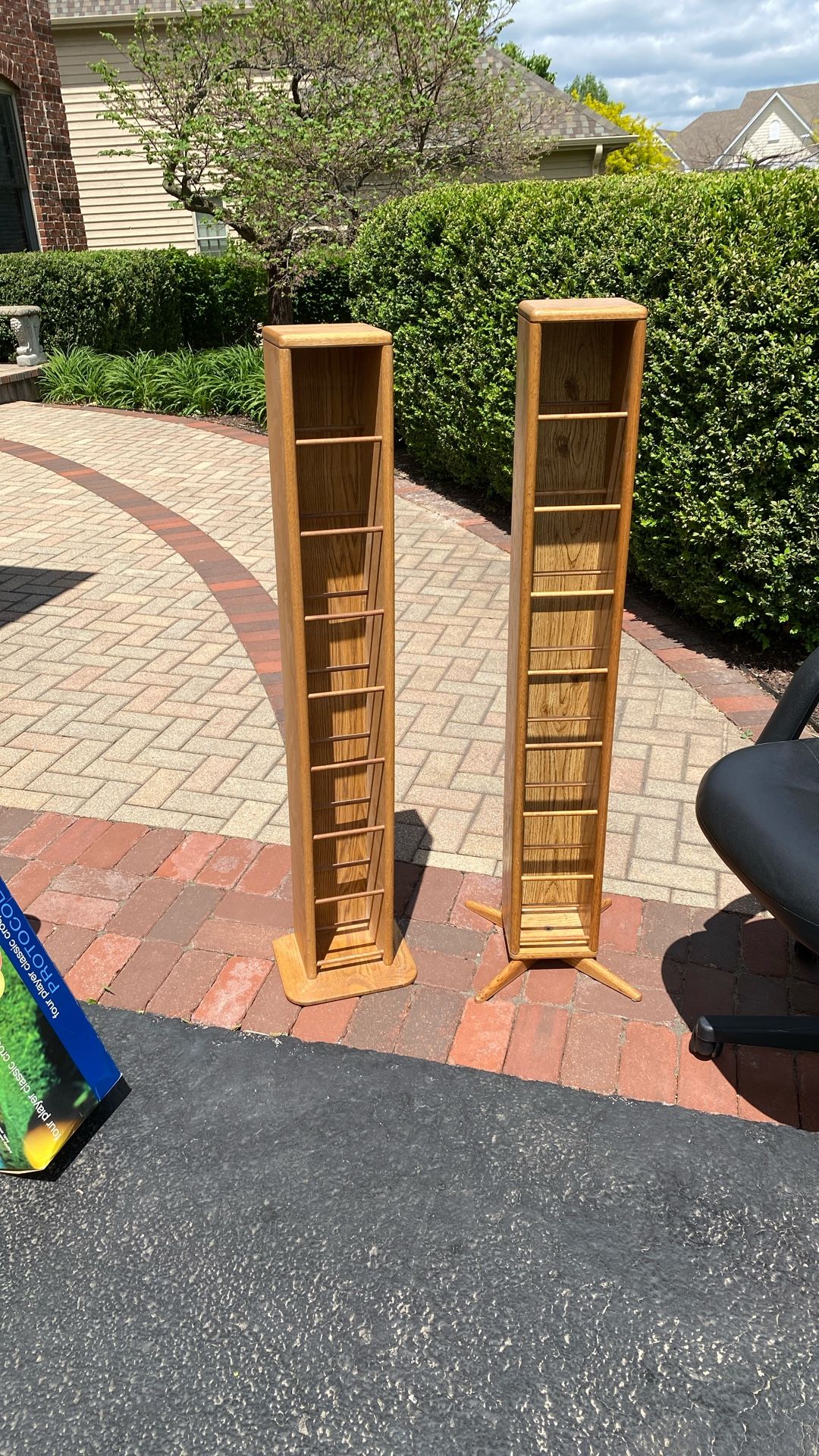 Vintage Oak CD rack