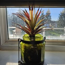 Artificial Plant Window Ir Shelf Decor