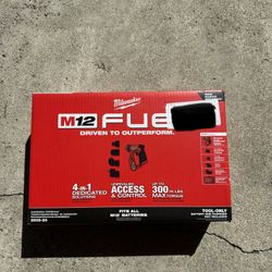 Milwaukee M12 FUEL 12V Lithium-Ion Brushless Cordless 4-in-1 Installation 3/8 in. Drill Driver with 4 Tool Head (Tool-Only)